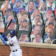 Yoenis Cespedes stands in the on-deck circle during a Mets exhibition game, as MLB prepares for a season unlike any other.